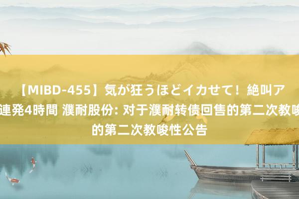 【MIBD-455】気が狂うほどイカせて！絶叫アクメ50連発4時間 濮耐股份: 对于濮耐转债回售的第二次教唆性公告