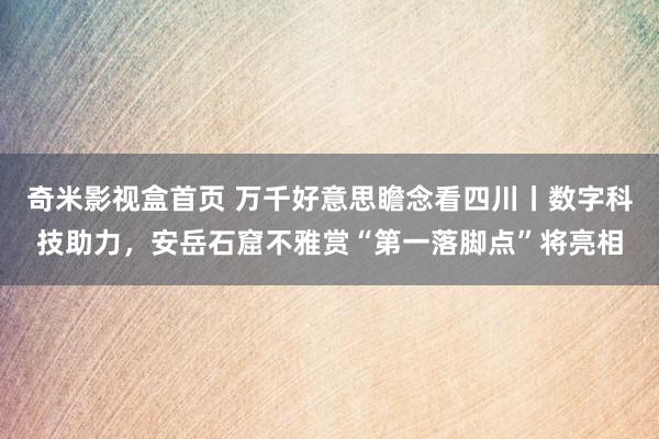 奇米影视盒首页 万千好意思瞻念看四川丨数字科技助力，安岳石窟不雅赏“第一落脚点”将亮相