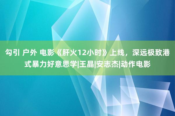 勾引 户外 电影《肝火12小时》上线，深远极致港式暴力好意思学|王晶|安志杰|动作电影